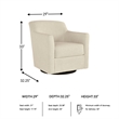 Signature Design by Ashley Bradney Beige Swivel Accent Chair