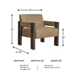 Signature Design by Ashley Adlanlock Light Brown Accent Chair