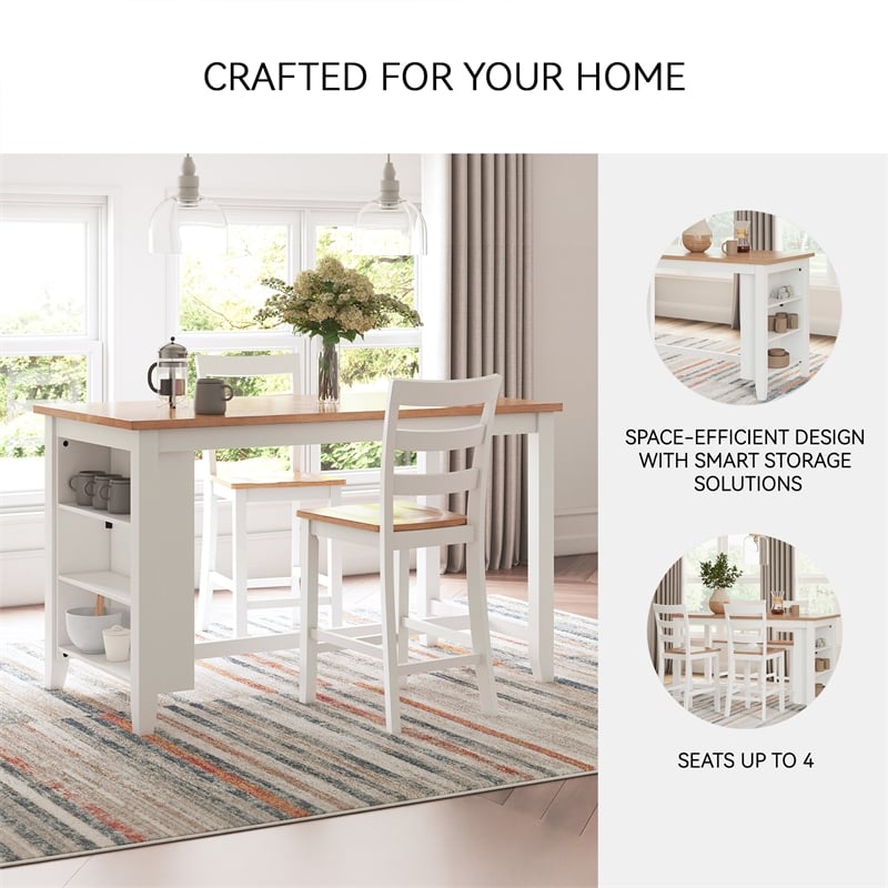 Signature Design by Ashley Gesthaven Light Brown Counter Height Dining Table