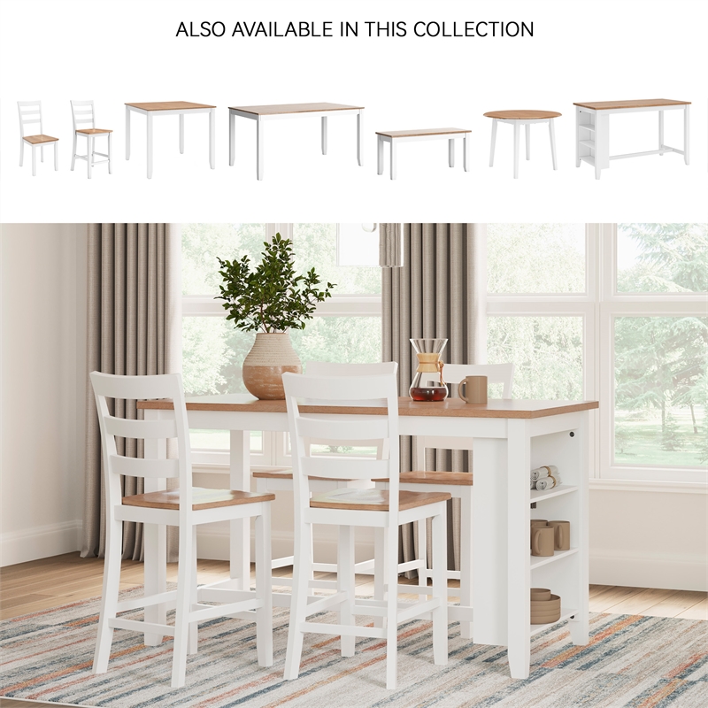 Signature Design by Ashley Gesthaven Light Brown Counter Height Dining Table