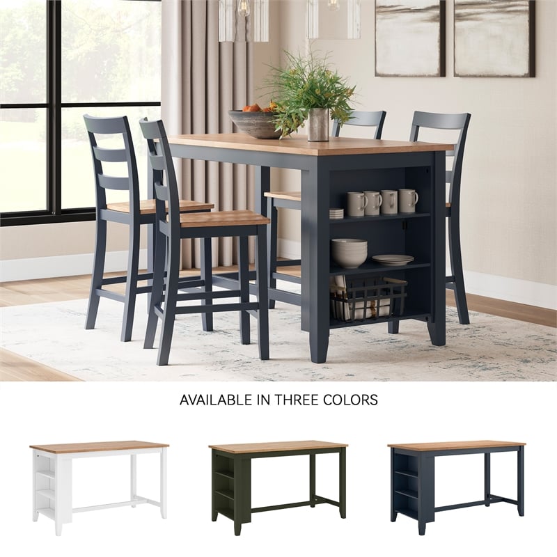 Signature Design by Ashley Gesthaven Light Brown Counter Height Dining Table
