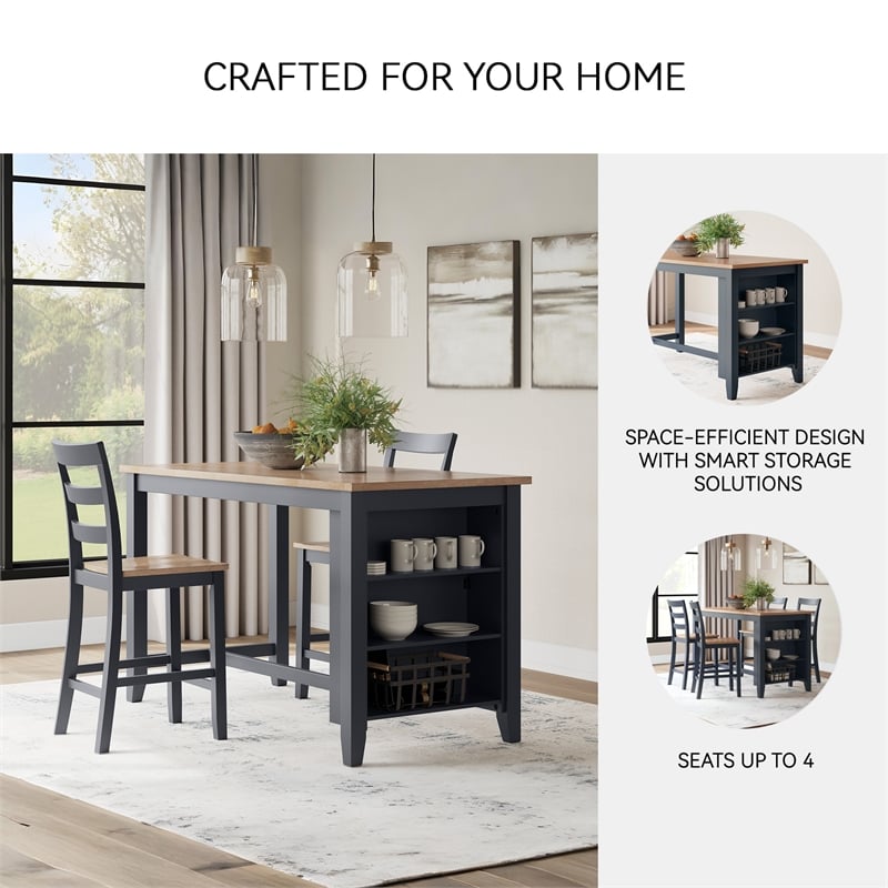 Signature Design by Ashley Gesthaven Light Brown Counter Height Dining Table