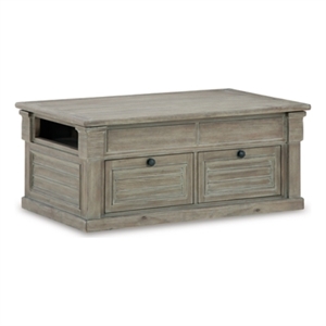 signature design by ashley moreshire light gray lift top coffee table