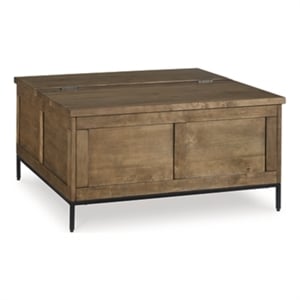 signature design by ashley torlanta brown lift-top coffee table