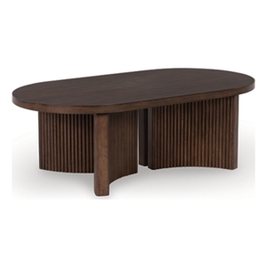 signature design by ashley korestone brown coffee table