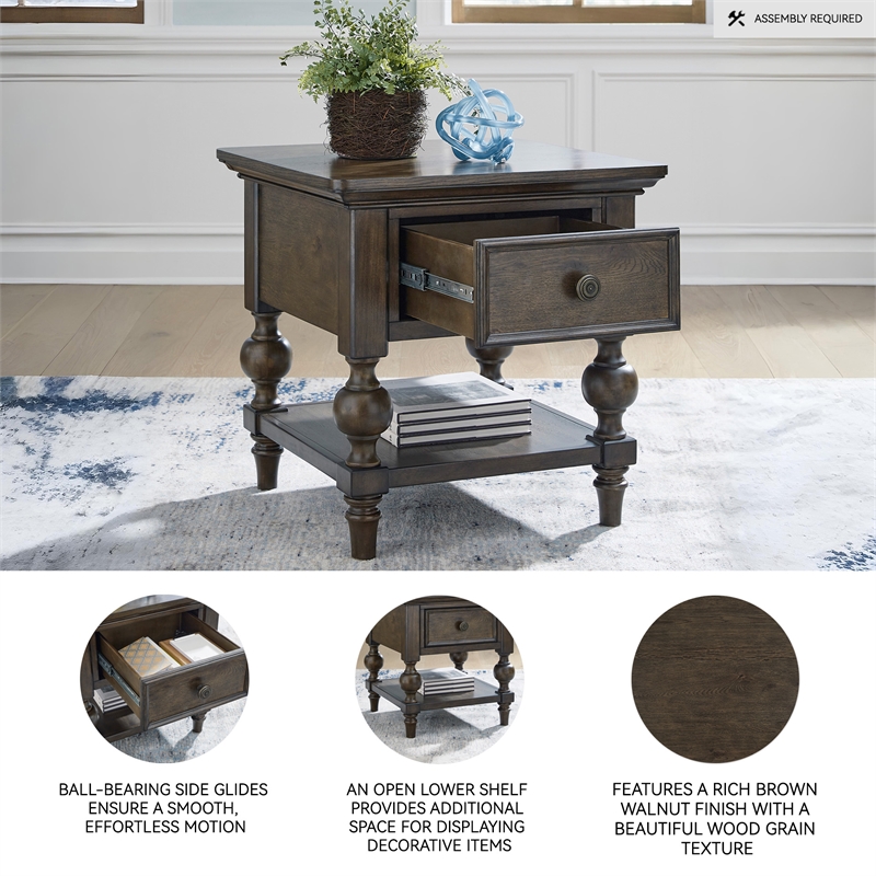 Signature Design by Ashley Veramond Brown End Table