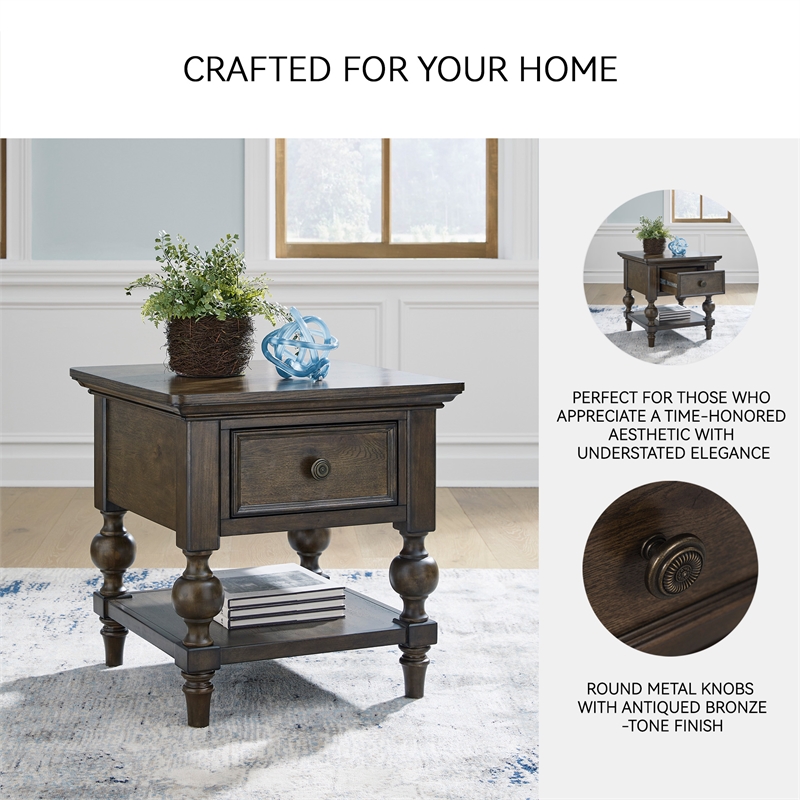 Signature Design by Ashley Veramond Brown End Table