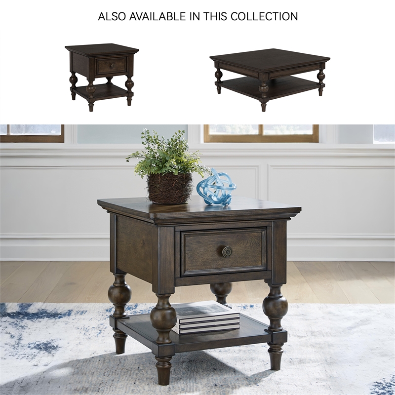 Signature Design by Ashley Veramond Brown End Table