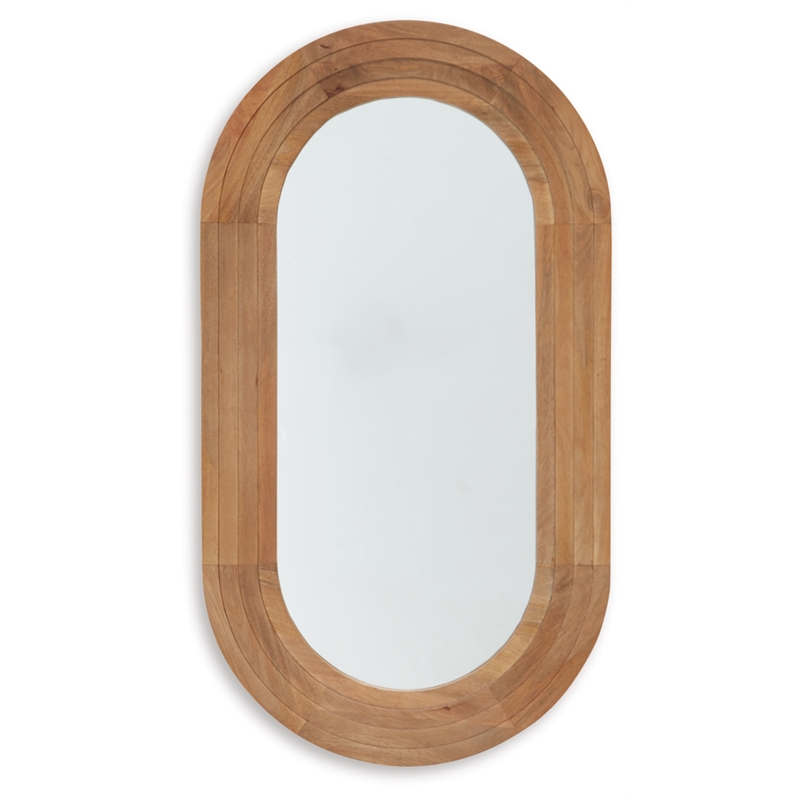 Signature Design by Ashley Daverly Light Brown Accent Mirror