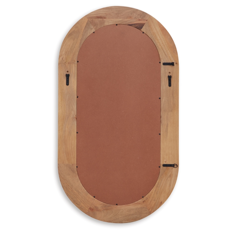 Signature Design by Ashley Daverly Light Brown Accent Mirror