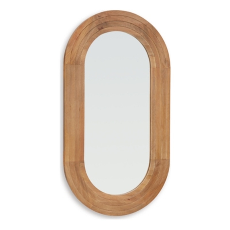 Signature Design by Ashley Daverly Light Brown Accent Mirror