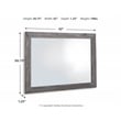 Signature Design by Ashley Bronyan Dark Gray Bedroom Mirror