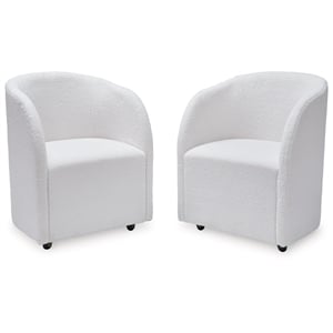 Signature Design by Ashley Rowanbeck White Dining Chair