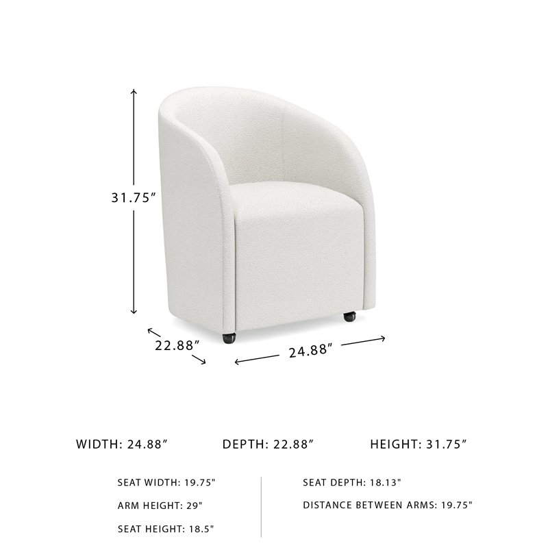 Signature Design by Ashley Korestone White Home Office Desk Chair