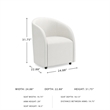 Signature Design by Ashley Korestone White Home Office Desk Chair