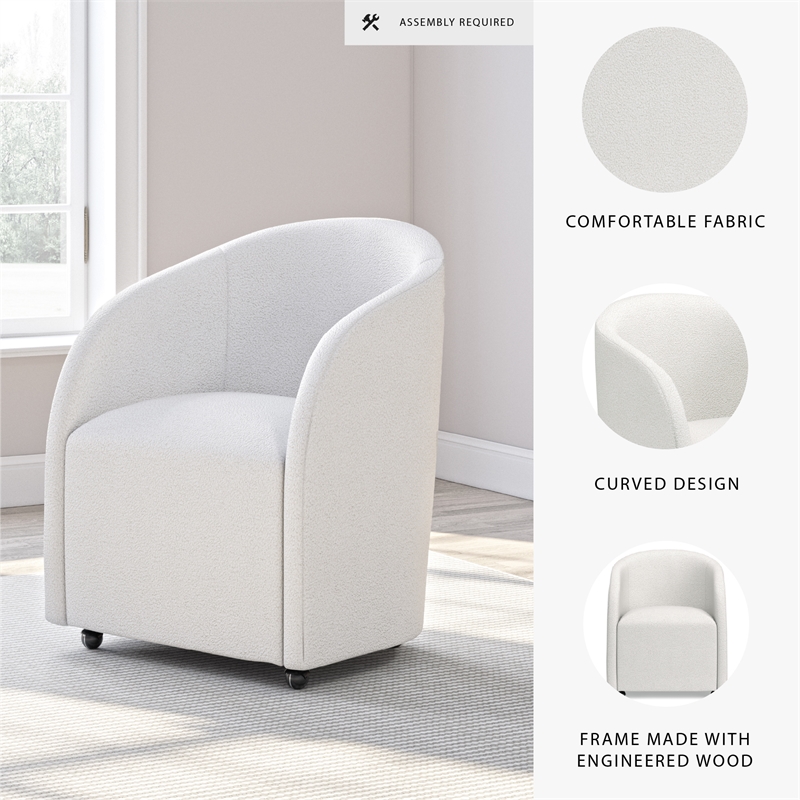 Signature Design by Ashley Korestone White Home Office Desk Chair