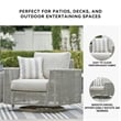 Signature Design by Ashley Seton Creek Gray Outdoor Swivel Lounge with Cushion