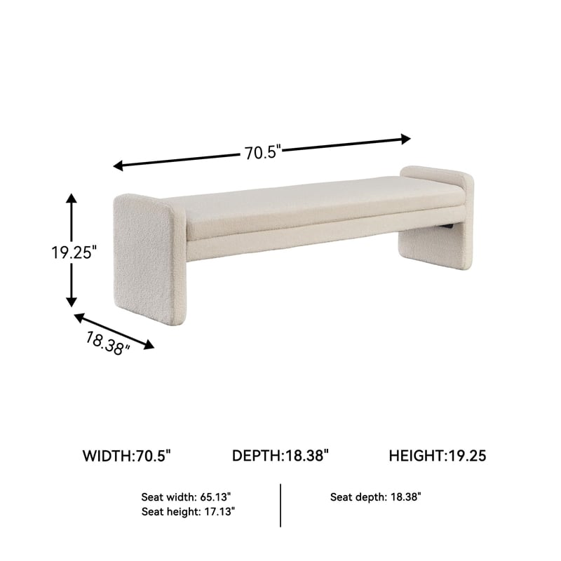 Signature Design by Ashley Lembertson Beige Accent Bench
