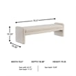 Signature Design by Ashley Lembertson Beige Accent Bench