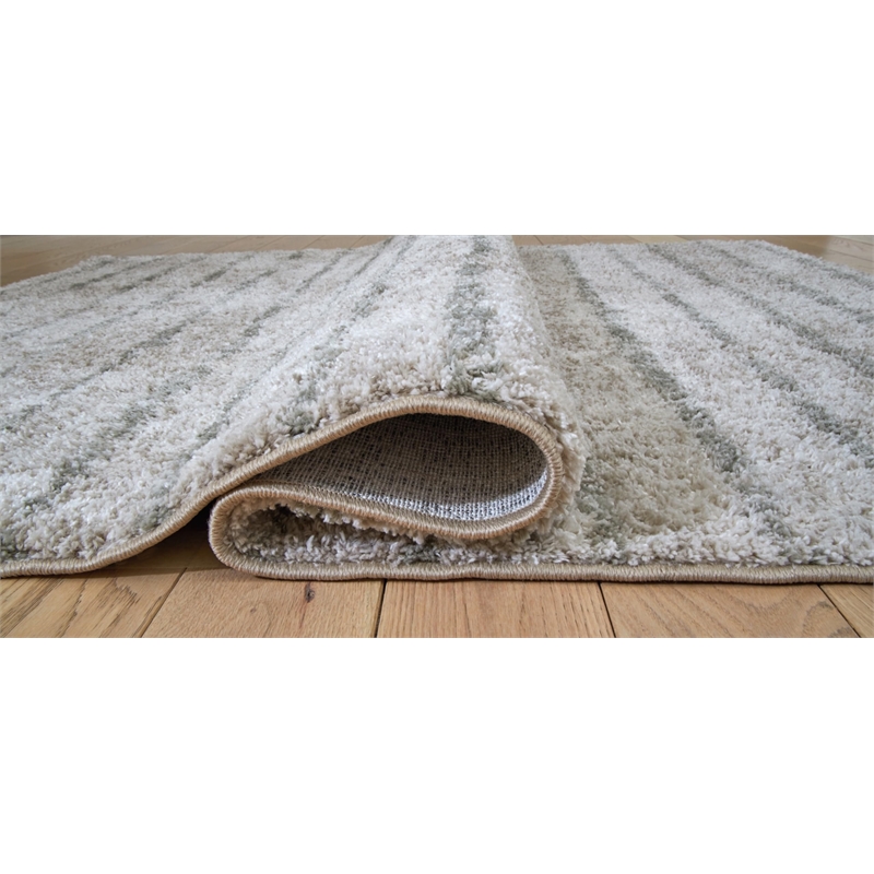 Signature Design by Ashley Laddway Cream & Green 8x10 Rug