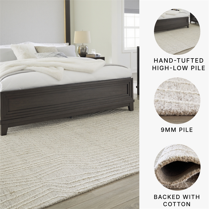 Signature Design by Ashley Varahill Gray & Ivory 8x10 Rug