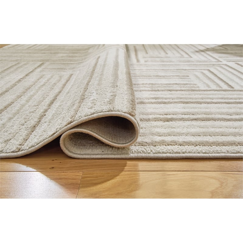 Signature Design by Ashley Darmondard Cream & Taupe 8x10 Rug