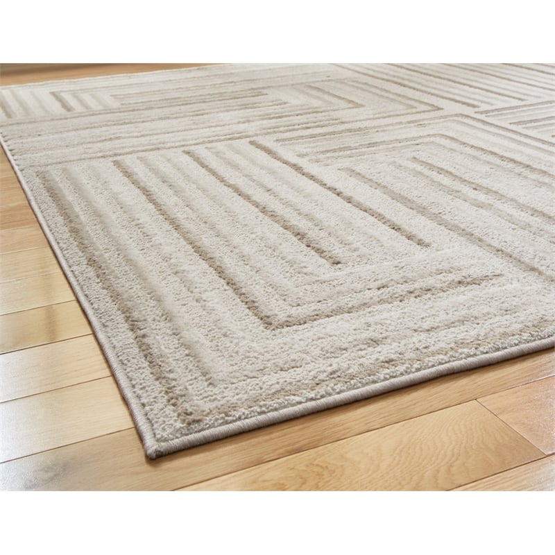 Signature Design by Ashley Darmondard Cream & Taupe 8x10 Rug