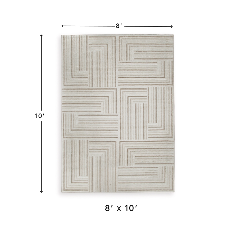 Signature Design by Ashley Darmondard Cream & Taupe 8x10 Rug