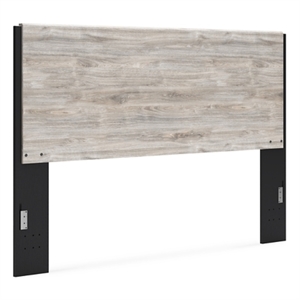 Signature Design by Ashley Vessalli Light gray King Panel Headboard