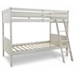 Signature Design by Ashley Robbinsdale White Twin/Twin Bunk Bed with Ladder