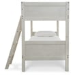Signature Design by Ashley Robbinsdale White Twin/Twin Bunk Bed with Ladder