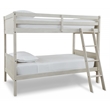 Signature Design by Ashley Robbinsdale White Twin/Twin Bunk Bed with Ladder