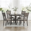 Signature Design by Ashley Wrenning Gray Dining Table and 4 Chairs - Set of 5