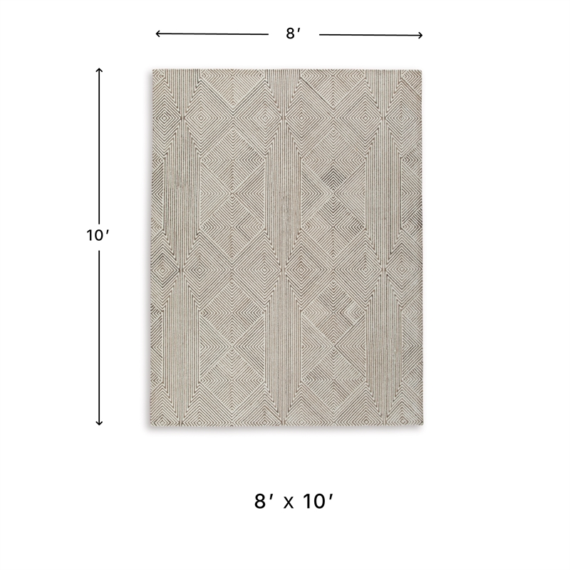 Signature Design by Ashley Jadott Beige & Brown 8x10 Rug