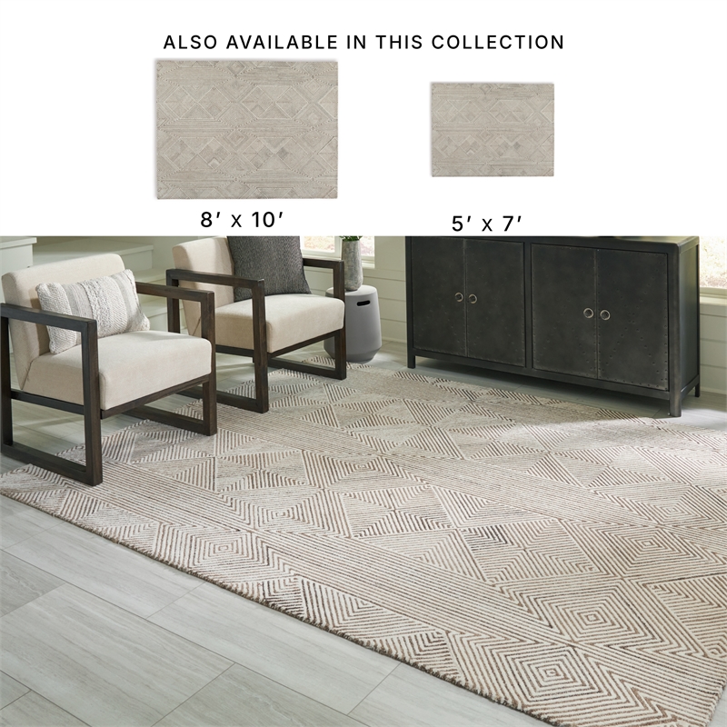 Signature Design by Ashley Jadott Beige & Brown 8x10 Rug