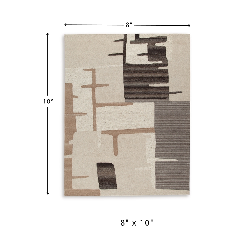 Signature Design by Ashley Kencher Beige & Brown 8x10 Rug