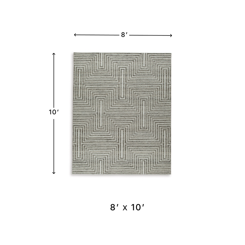 Signature Design by Ashley Jossen Ivory & Gray 8x10 Rug