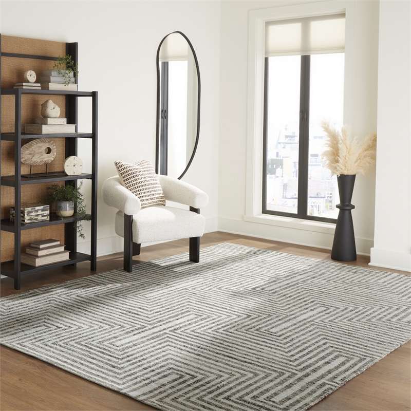 Signature Design by Ashley Jossen Ivory & Gray 8x10 Rug