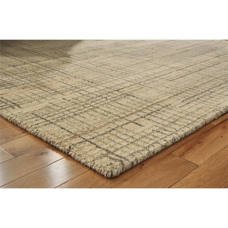 Signature Design by Ashley Janston Gray & Tan 8x10 Rug