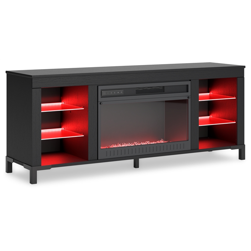 Ashley Furniture Cayberry Black TV Stand for TVs up to 69