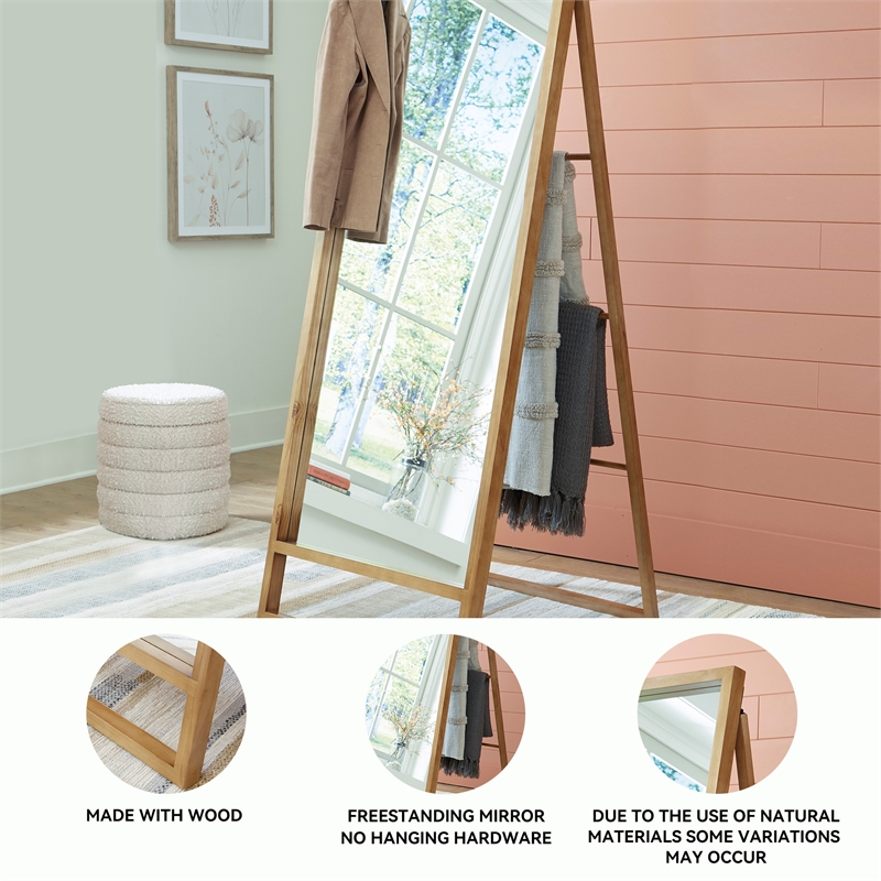 Signature Design by Ashley Devford Brown Floor Mirror