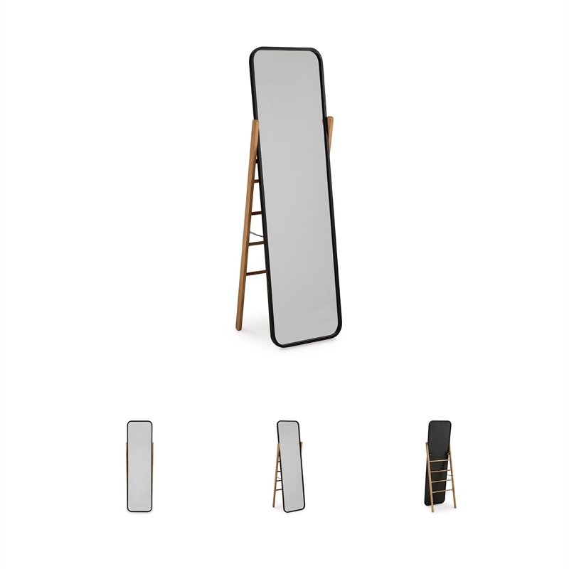 Signature Design by Ashley Bronick Black & Brown Floor Mirror