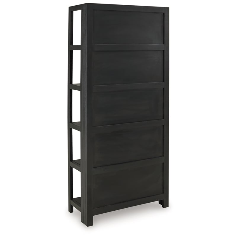 Signature Design by Ashley Abyard Black & Natural Bookcase