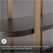 Signature Design by Ashley Brentmour Brown & Gold Finish Bookcase