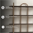 Signature Design by Ashley Brentmour Brown & Gold Finish Bookcase
