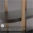 Signature Design by Ashley Brentmour Brown & Gold Finish Bookcase