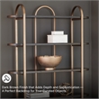 Signature Design by Ashley Brentmour Brown & Gold Finish Bookcase
