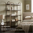 Signature Design by Ashley Brentmour Brown & Gold Finish Bookcase