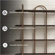 Signature Design by Ashley Brentmour Brown & Gold Finish Bookcase