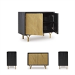 Signature Design by Ashley Tayner Black & Gold Finish Accent Cabinet